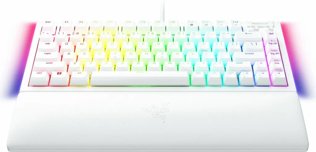 Tastierë mekanike për lojëra Razer BlackWidow V4 75%, e bardhë - 2