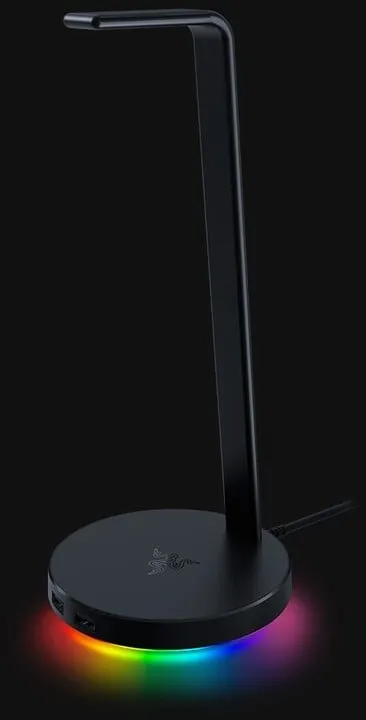 Mbajtëse kufjesh Razer Base Station V2 Chroma, USB, e zezë - 2