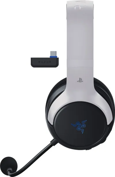 Kufje lojërash Razer Kaira HyperSpeed, wireless, e bardhë - 2