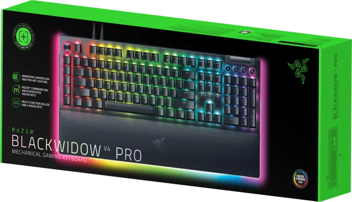 Tastierë Razer BlackWidow V4 Pro, Razer Yellow, US, e zezë - 4