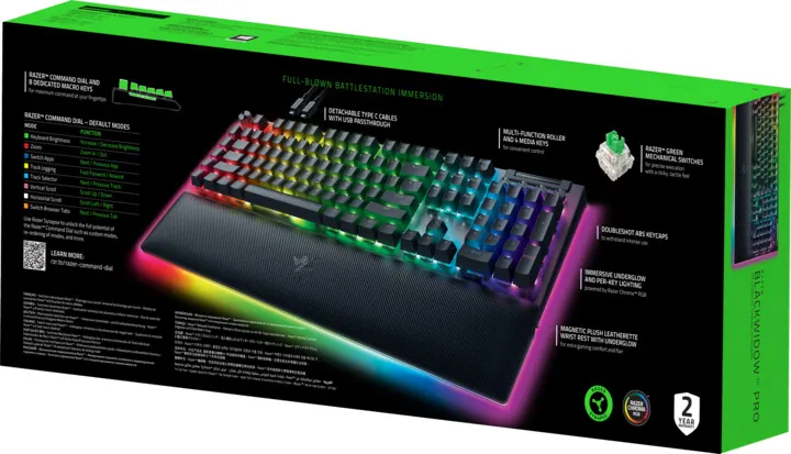 Tastierë Razer BlackWidow V4 Pro, Razer Yellow, US, e zezë - 5