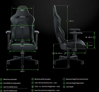 Karrige Razer Enki, e zezë - 7