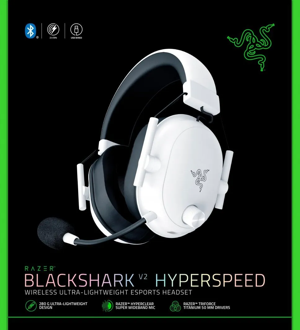 Kufje Razer BlackShark V2 X, të bardha - 8