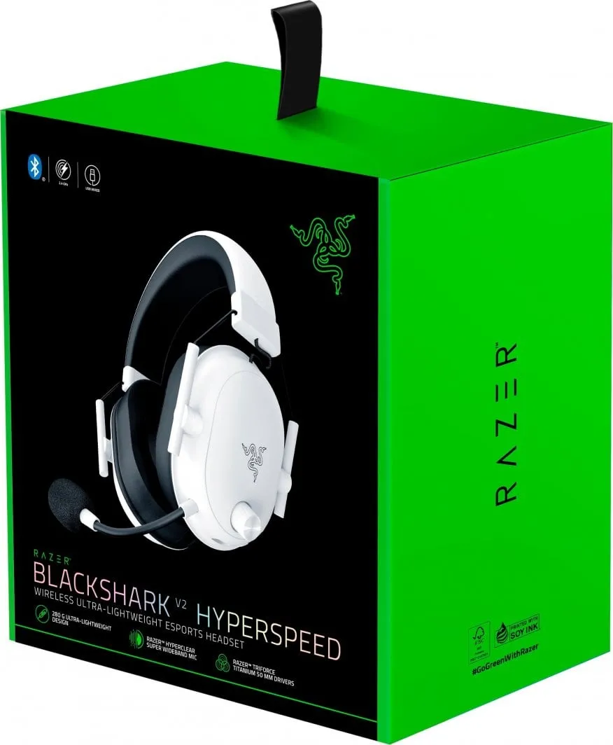 Kufje Razer BlackShark V2 X, të bardha - 9