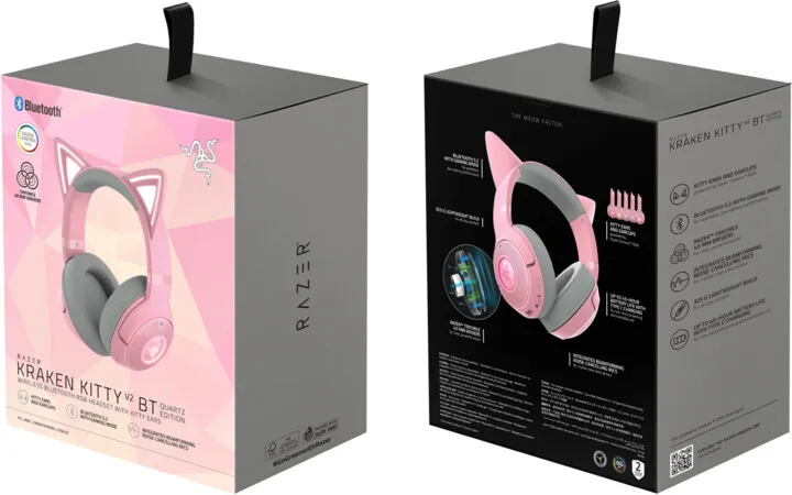 Kufje Razer Kraken Kitty BT V2, rozë - 8