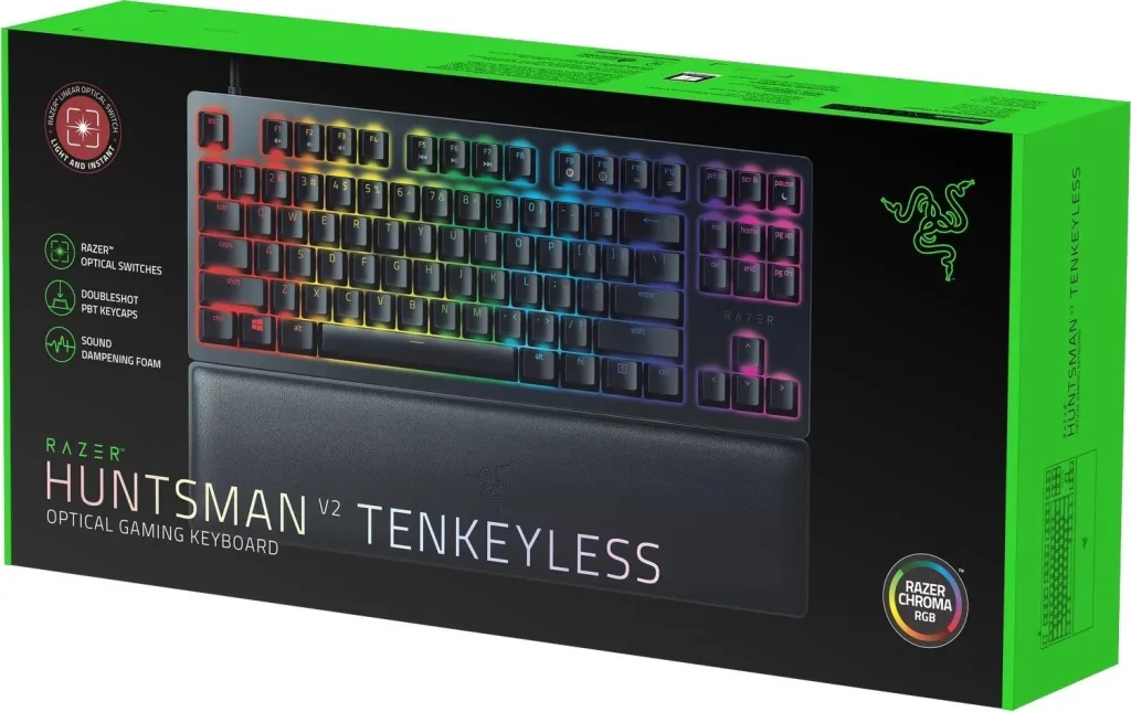 Tastierë Razer Huntsman V2 TKL Linear, me kabllo, e zezë - 5