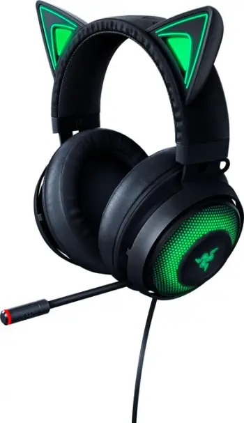 Kufje lojërash Razer Kraken Kitty Edition, USB, RGB, të zeza