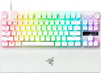 Tastierë Razer Huntsman V3 Pro TKL Analog, e bardhë
