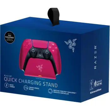 Mbushës për kontroller të Sony Razer Universal Quick Charging Stand Playstation 5 / e kuqe