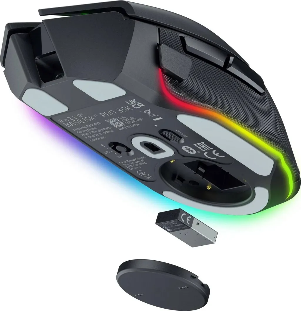 Maus Razer Basilisk V3 Pro 35K, RGB, i zi - 6