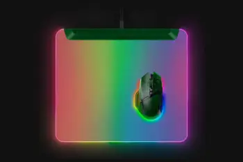 Mousepad gaming Razer Firefly V2 Pro, RGB, mikro teksturë, jeshil