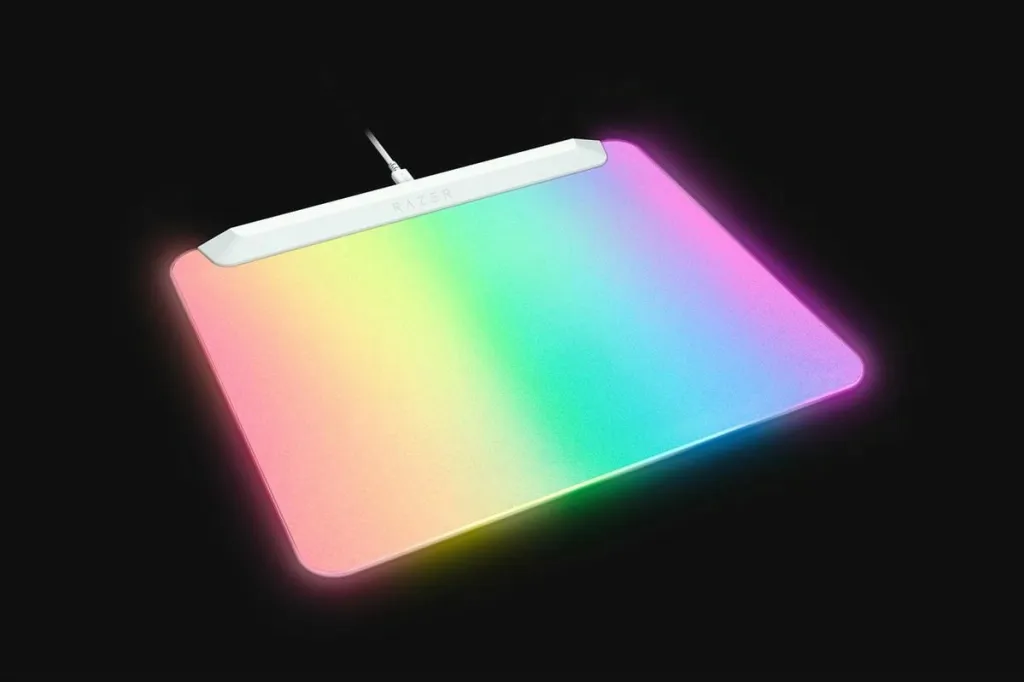 Mauspad Razer Firefly V2 Pro, RGB, 1x USB, i bardhë - 1