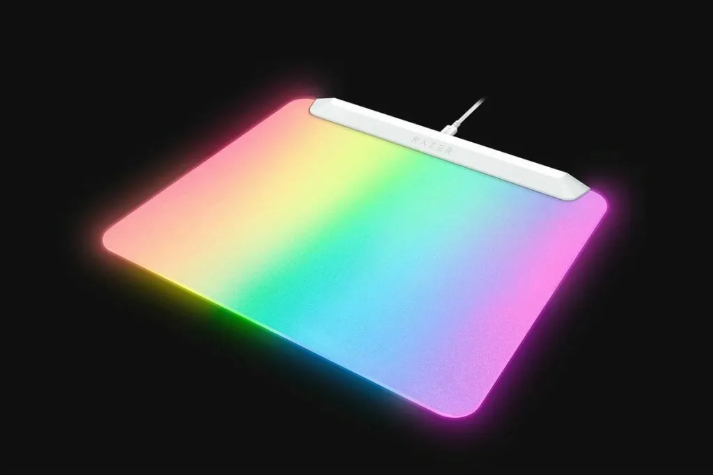 Mauspad Razer Firefly V2 Pro, RGB, 1x USB, i bardhë - 2
