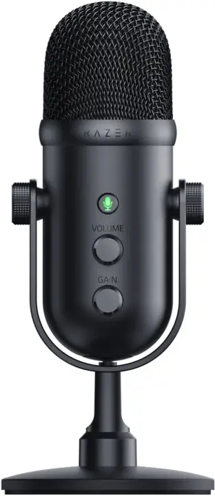 Mikrofon, Razer, Seiren V2 Pro RZ19-04040100-R3M1, me kontrolle volume dhe gain, e zezë