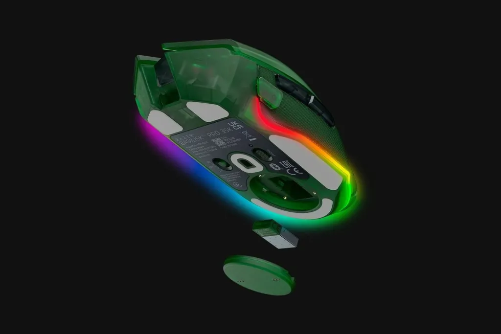 Maus Razer Basilisk V3 Pro 35K Phantom Green - 2