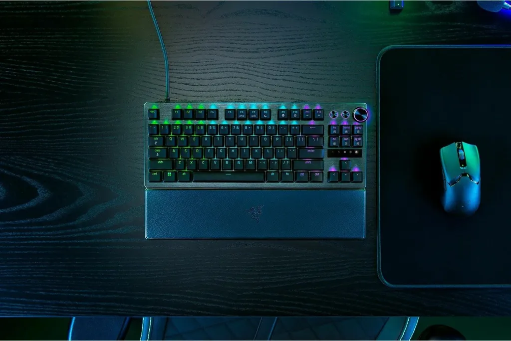 Tastierë Razer Huntsman V3 Pro Tenkeyless, 8KHz, layout gjerman, RGB - 5