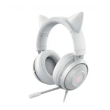 Kufje gaming Razer Kraken Kitty V3 X, me mikrofon, me drita RGB, të bardha