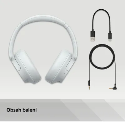 Kufje wireless SONY WH-CH720N, Over-Ear, e bardhë - 7