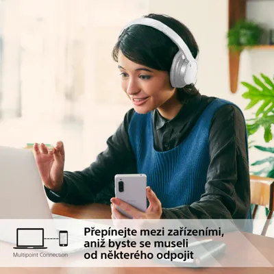 Kufje wireless SONY WH-CH720N, Over-Ear, e bardhë - 9