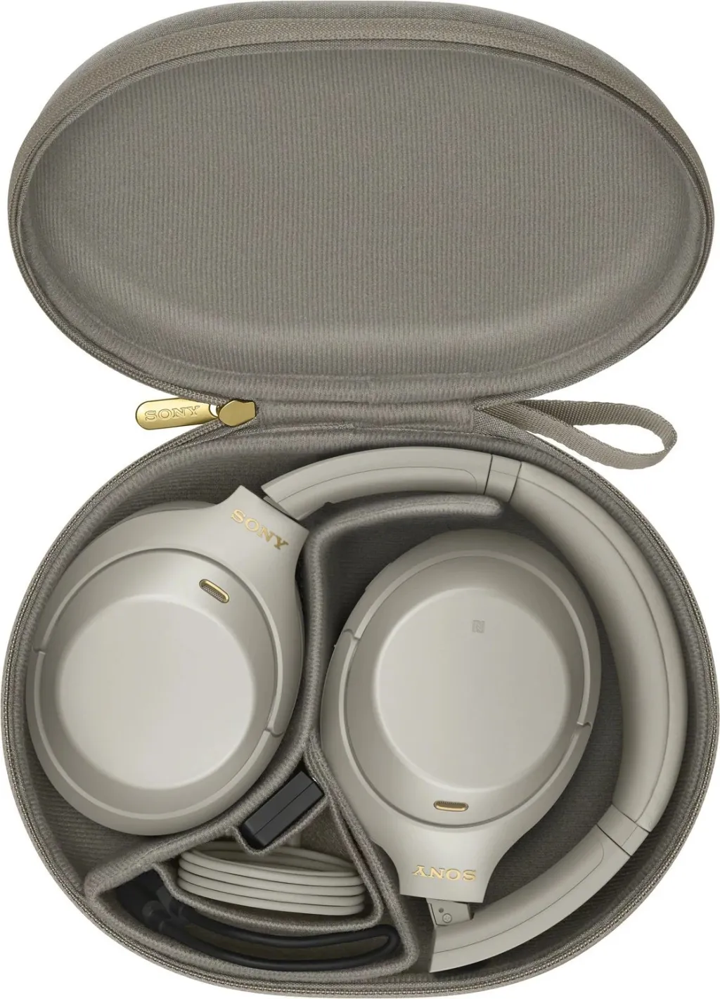 Kufje Sony WH-1000XM4, Bluetooth, 30 orë bateri, të argjendta - 1