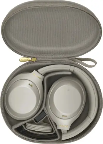 Kufje Sony WH-1000XM4, Bluetooth, 30 orë bateri, të argjendta