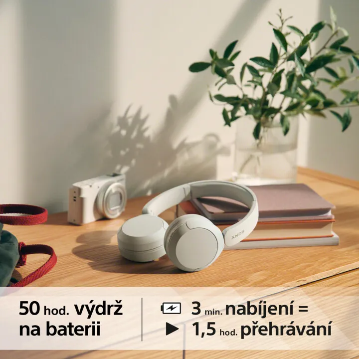 Kufje Sony WH-CH520, të bardha - 12