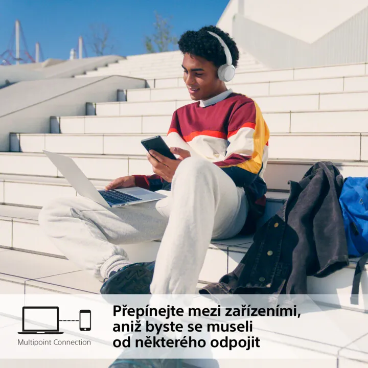Kufje Sony WH-CH520, të bardha - 10