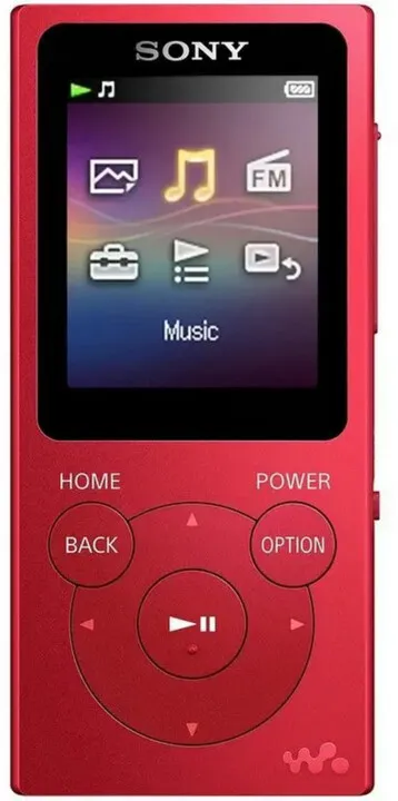 MP3 player Sony NW-E394L, 8GB, i kuq - 1