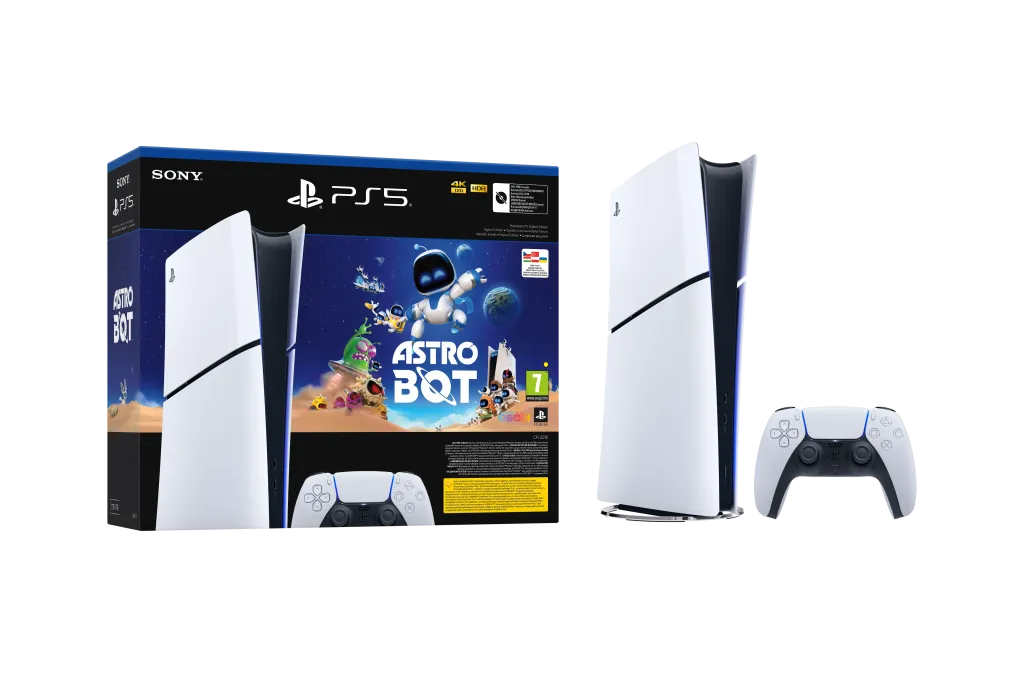 Konzolë Sony PlayStation 5 Digital Edition + Astrobot, i bardhë - 1