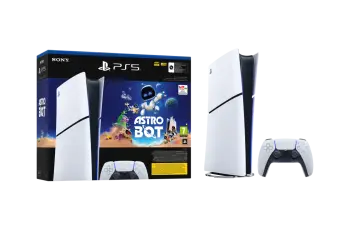 Konzolë Sony PlayStation 5 Digital Edition + Astrobot, i bardhë