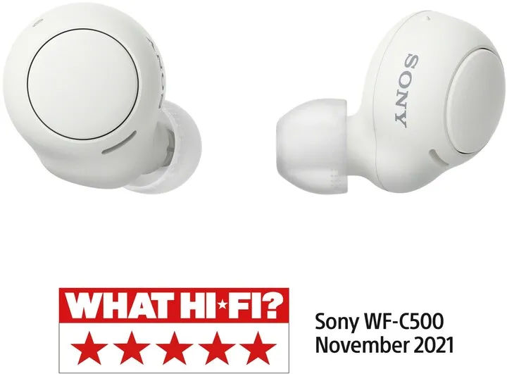 Kufje Sony WF-C500, të bardha - 11