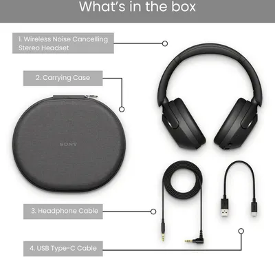 Kufje Sony WH-XB910N, të zeza - 12