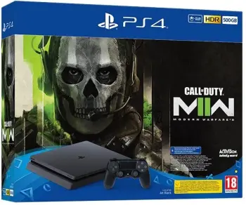 Konzolë PlayStation 4 Slim, 500GB, e zezë + videolojë Call of Duty: Modern Warfare 2