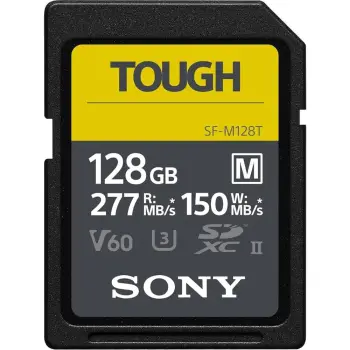 Kartelë memorie SONY Tough Series SF-M128T 128GB SDXC UHS-II e zezë