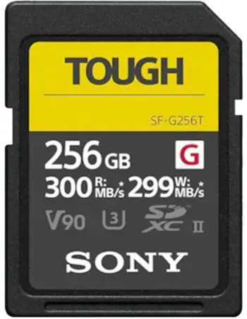 Kartë Memorie SD CARD Sony XC G Tough series 256GB UHS-II Class 10 U3 V90