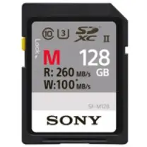 Kartë Memorie SD CARD Sony XC M series 128GB UHS-II Class 10 U3 V60