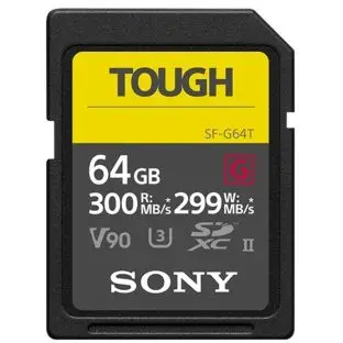 Kartelë memorie SONY Tough SF-G64T 64GB UHS-II V90 e zezë