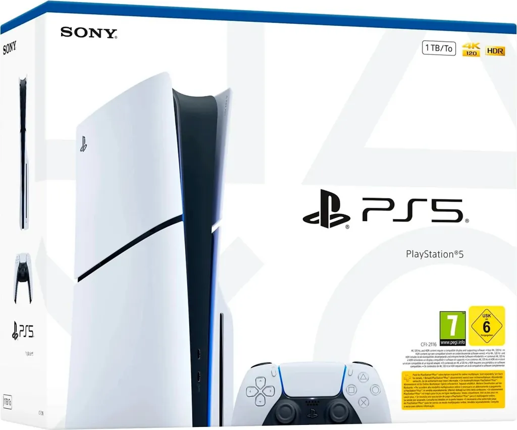 Konsolë Sony PS5 Standard Edition 1TB E Chassis bardhë - 1