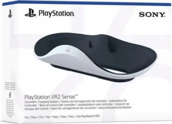 Stacion karikimi Sony për kontrollues PS VR2 Sense, snap on, i bardhë