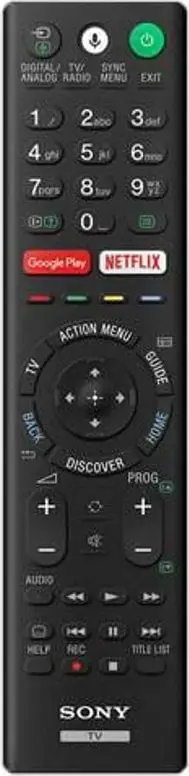 Telekomandë Sony RMF TX220E, 214 x 60 x 20 mm, 90 g, e zezë