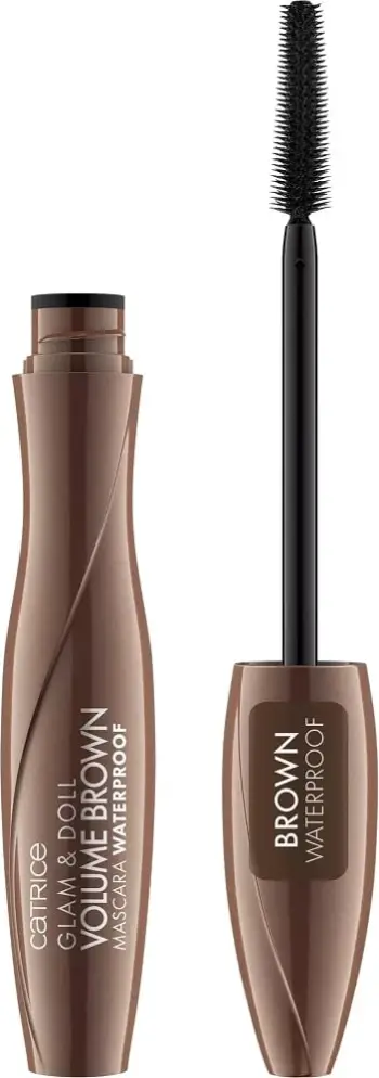 Maskarë Catrice Glam & Doll Volume, Brown Waterproof, 10 ml