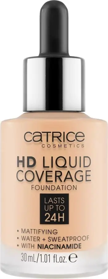 Krem pudër Catrice HD Liquid Coverage, 005 Ivory Beige, 30 ml