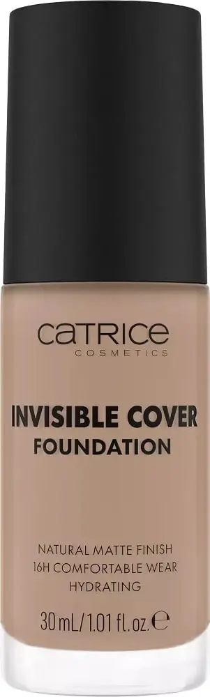 Fondatinë Catrice Invisible Cover Foundation Long-lasting Face Foundation 030N për femra, 30ml