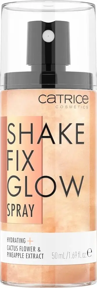 Spray fiksues për grim Catrice Shake Fix Glow Illuminating Setting Spray për femra, 50ml