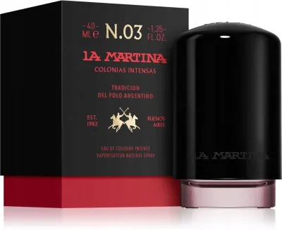 Ujë koloñe La Martina Nude Amber Intense, 40ml - 1