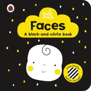 Faces A Blackandwhite Book Baby Touch Lemon Ribbon Studio - Ladybird