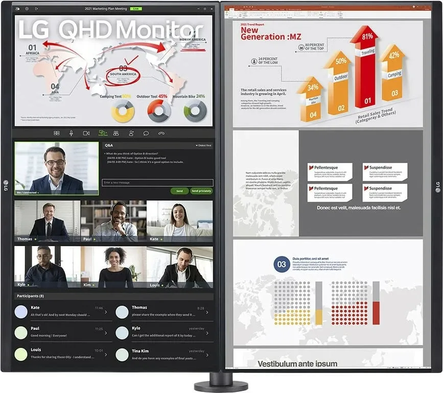 Monitor LG 27QP88DP-BS, 27", QHD LED, i zi - 8