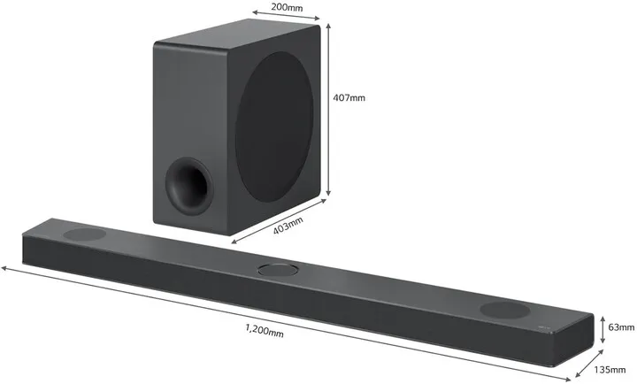 Soundbar LG S90QY, 5.1.3, i zi - 1