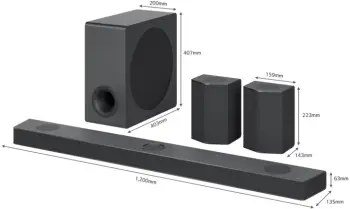 Soundbar LG S95Q 9.1.5, i zi