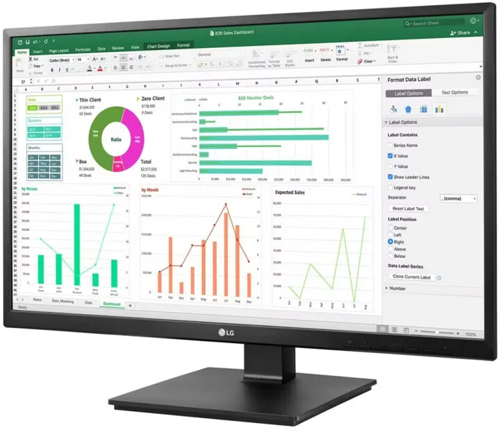 Monitor LG 24BN55YP-B - LED, 23.8", FullHD, i zi - 2